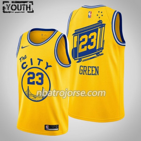 Barn Golden State Warriors Tröja Draymond Green 23 2019-20 Nike Hardwood Classics Swingman
